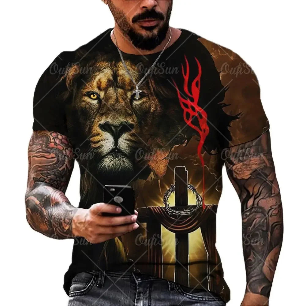 3D printed Jesus Lion of Judah T-shirt