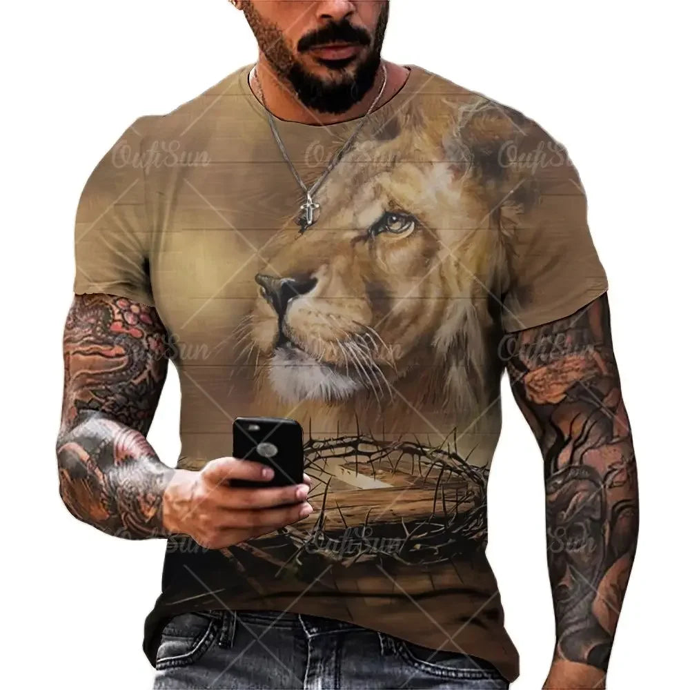 3D printed Jesus Lion of Judah T-shirt