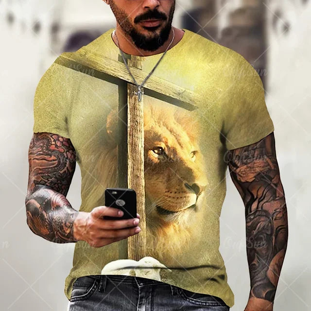 3D printed Jesus Lion of Judah T-shirt