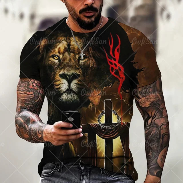 3D printed Jesus Lion of Judah T-shirt